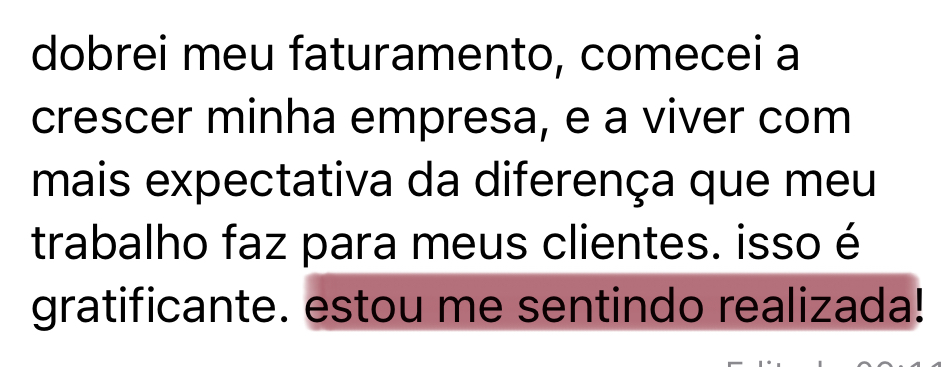 Depoimento mentorada